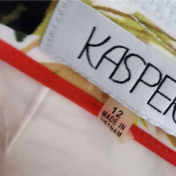 Kasper Red and Orange Knee-Length Pencil Skirt - Picture 7 of 9